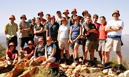 College group on the Larapinta Trail, 2004.